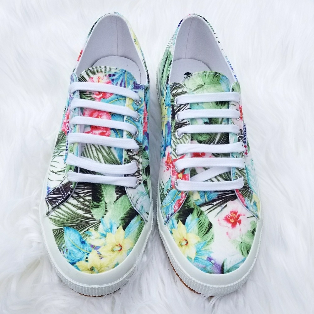 Superga Canvas Floral Sneakers - Picture 3 of 5